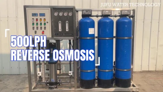 Máquina industrial do filtro de água da osmose reversa da planta do RO 500lph