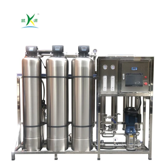 Sistema de tratamento de água ro plc 1000l/h, máquina industrial de filtro de água potável sus, purificação por osmose reversa, planta